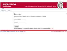 Tablet Screenshot of clientes-certificacion.bureauveritas.es