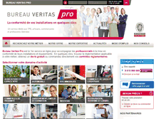 Tablet Screenshot of pro.bureauveritas.fr